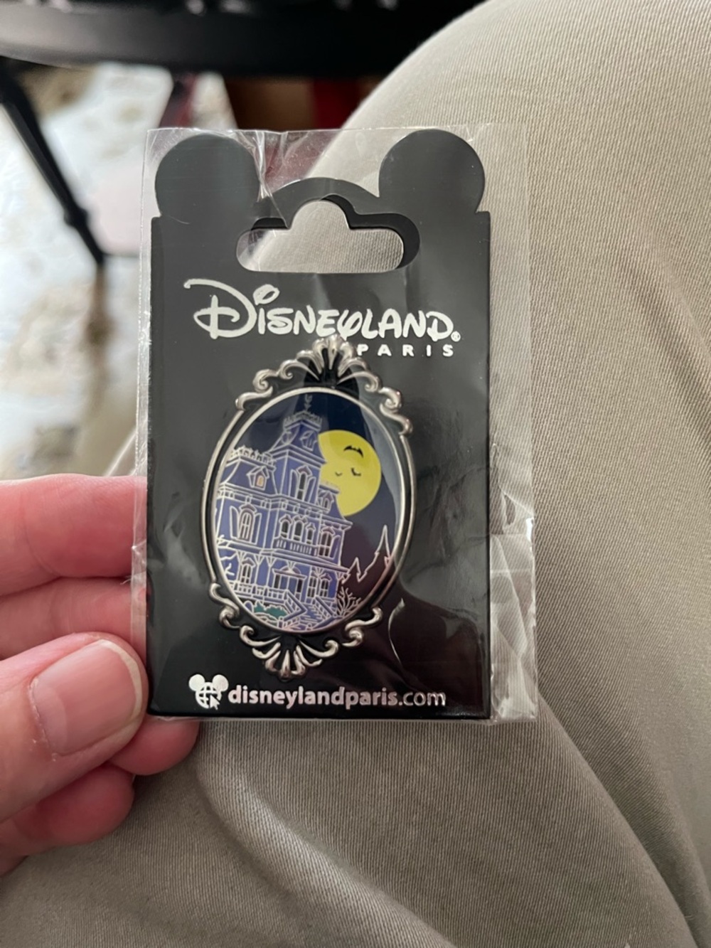 Disney Disneyland Paris Haunted Mansion Pin - Navy & Yellow